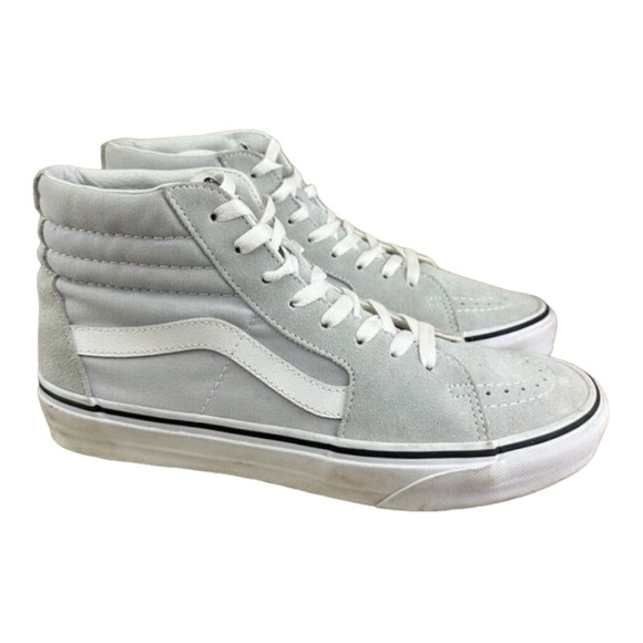 Vans Shoes - VANS Mid Casual Sneakers, Light gRay/White, Leather, Size Wo’s 9 Men’s 8